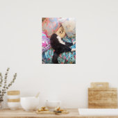 Tuxedo Cat Cute Funny Shabby Sleeping Cats Poster (Cuisine)
