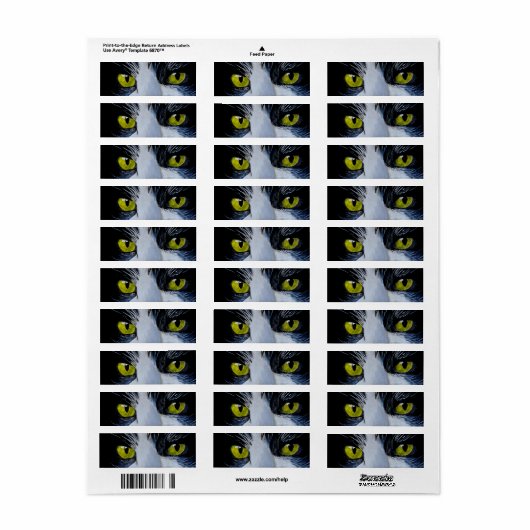 Tuxedo Cat Etiket (Full Sheet)