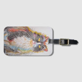 Tuxedo Cat Funny Cats Art Drawing Bagagelabel (Voorkant (horizontaal))