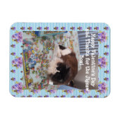 Tuxedo Cat Funny Jigsaw Cats Valentines Day Magneet (Horizontaal)