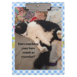 Tuxedo Cat Funny Quote Zwart en Witte Katten Meisj Klembord