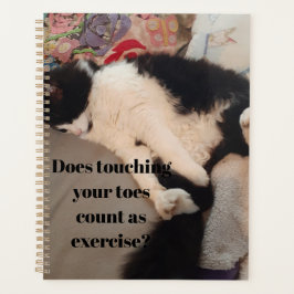 Tuxedo Cat Funny Quote Zwart en Witte Katten Meisj Planner