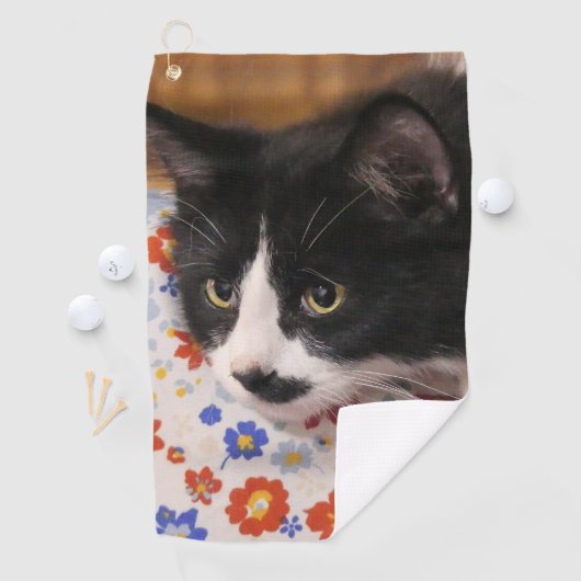 Tuxedo Cat Golfhanddoek (Insitu)