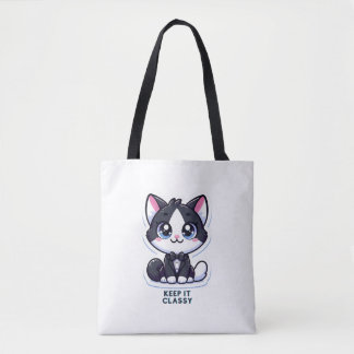 Tuxedo Cat Houd het stijlvol Draagtas