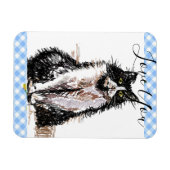 Tuxedo Cat Love You Black and White Cats Magneet (Horizontaal)