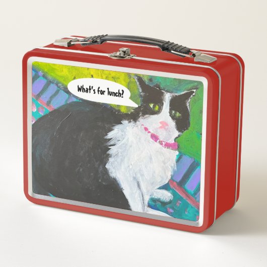 Tuxedo Cat lunchbox (Voorkant)