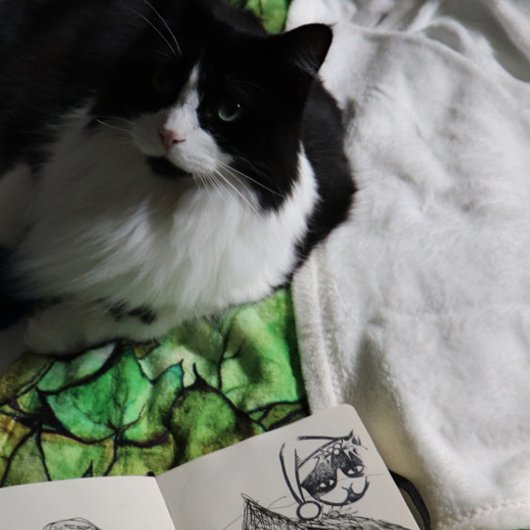 Tuxedo Cat Merry kerst Rubberstempel