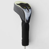 Tuxedo Cat Paining - Kute Original Cat Art Golfheadcover (Schuin)