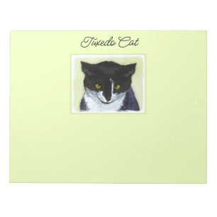 Tuxedo Cat Paining - Kute Original Cat Art Notitieblok