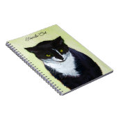 Tuxedo Cat Paining - Kute Original Cat Art Notitieboek (Rechterzijde)
