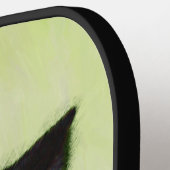 Tuxedo Cat Paining - Kute Original Cat Art Pickleball Paddle (Links Detail)