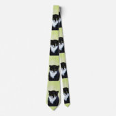 Tuxedo Cat Paining - Kute Original Cat Art Stropdas (Voorkant)