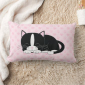 Tuxedo Cat {roze} Kussen (Deken)