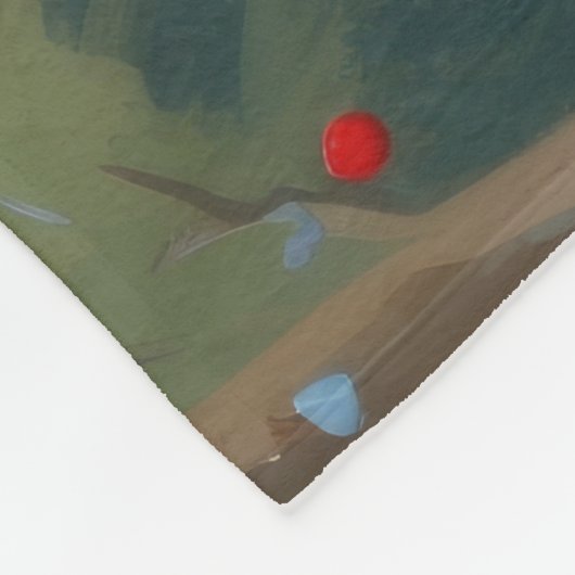 Tuxedo Cat Running in Snow met kerst Pet Fleece Deken (Hoek)