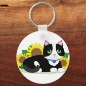 Tuxedo Cat Sleutelhanger (Voorkant)