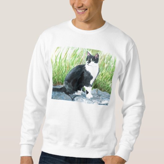 Tuxedo Cat Sweatshirt (Voorkant)