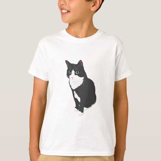 Tuxedo Cat T-shirt (Voorkant)