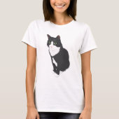 Tuxedo Cat T-shirt (Voorkant)
