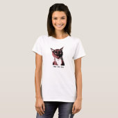 Tuxedo Cat T-shirt FEED DE BOO (Voorkant volledig)