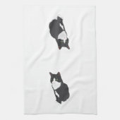 Tuxedo Cat Theedoek (Verticaal)