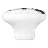 Tuxedo Cat Veroverd door Dragonfly Keramische Knop (Zijkant)