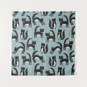 Tuxedo Cat Wandkleed (Voorkant)