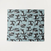 Tuxedo Cat Wandkleed (Voorkant (horizontaal))