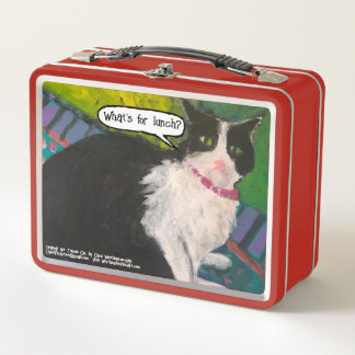Tuxedo Cat 'What's For Lunch' Metalen Lunchbox