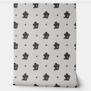 Tuxedo Cat Witch Behang