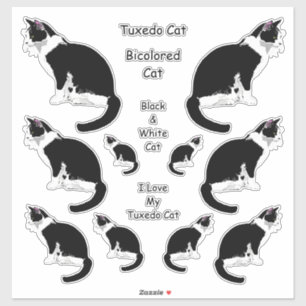 Tuxedo Cats LG Sticker Set