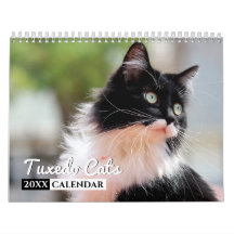 Tuxedo Cats Photo Wall Agenda