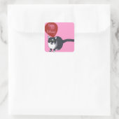 Tuxedo Chat avec Balloon Happy Birthday Stickers (Sac)