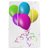 Tuxedo Chat avec Sweet 16 Balloon moyen sac cadeau (Dos)