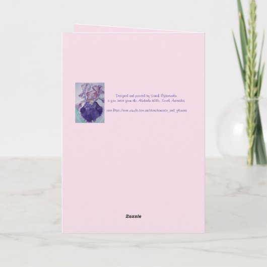 Tuxedo Chat Cute Jolie Fleurs Chats Carte d'Annive (Dos)