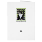 Tuxedo Chat dans la peinture de fenêtre Art animal (Dos)