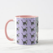 Tuxedo Chat Drôle Joyeuse Danse Anniversaire Mug T (Gauche)
