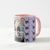 Tuxedo Chat Drôle Joyeuse Danse Anniversaire Mug T (Devant droit)