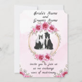 Tuxedo Chat Et Kitten Faire-part de mariage (Devant)