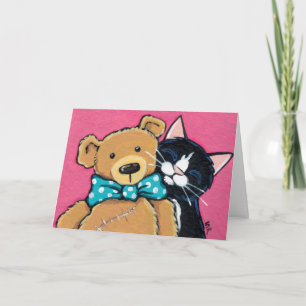 Tuxedo Chat et Merci d'ours en peluche