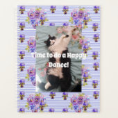 Tuxedo Chat Funny Cute Floral Joyeuse Danse (Devant)