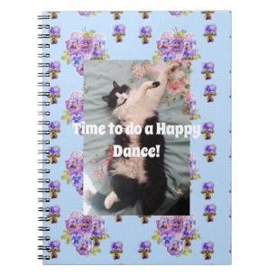 Tuxedo Chat Funny Cute Floral Joyeux Carnet de dan