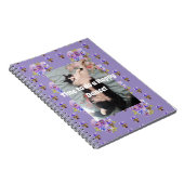 Tuxedo Chat Funny Cute Floral Joyeux Carnet de dan (Côté Droit)