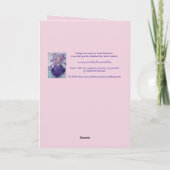 Tuxedo Chat Funny Félicitations Bonne Carte de Dan (Dos)