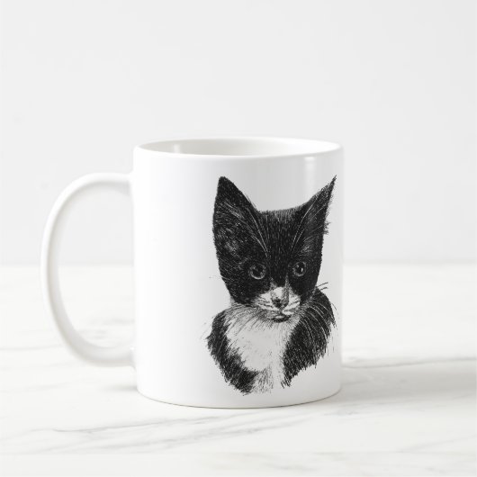 Tuxedo Chat Mug (Gauche)