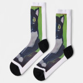 Tuxedo chat noir/blanc chaussette athlétique grand (Gauche)