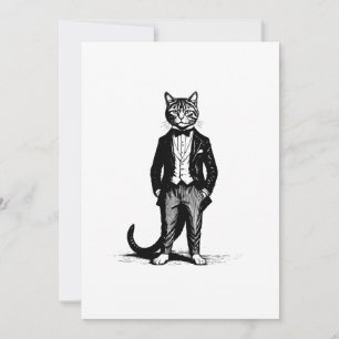 Tuxedo Classy Cat Kaart