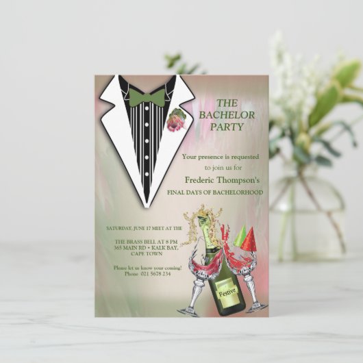 Tuxedo Corsage van King Protea (Staand voorkant)