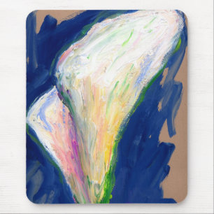 Tuxedo Cuff Lily Flowers schilderen Art Mousepad Muismat