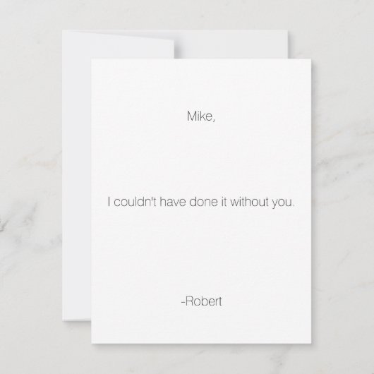 Tuxedo Dank u Junior Groomsman | Groomsman Kaart (Achterkant)