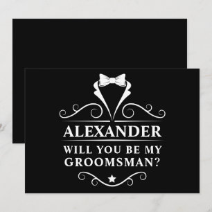 Tuxedo Das Zal Jij Mijn Bruidsjonker Kaart